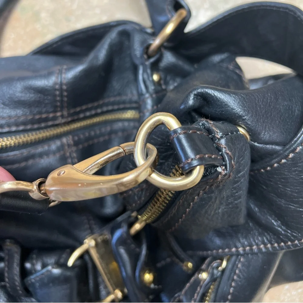 Steven Black Leather Bag - Picture 8 of 9